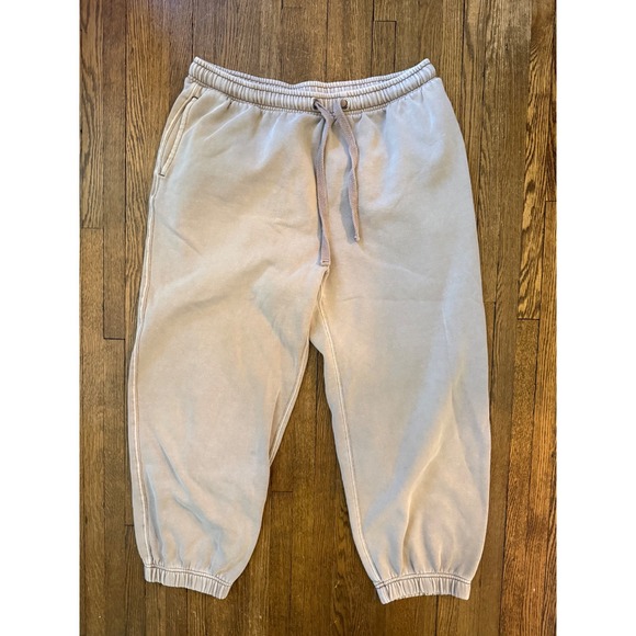 Aeropostale Pants - Aeropostale Fleece Jogger Sweatpants Tan Mineral Wash Size L 32x24